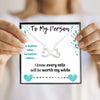 TO MY PERSON INFINITY NECKLACE | MESSAGE CARD | GIFT BOX - ON CLOUD NINE GIFTS