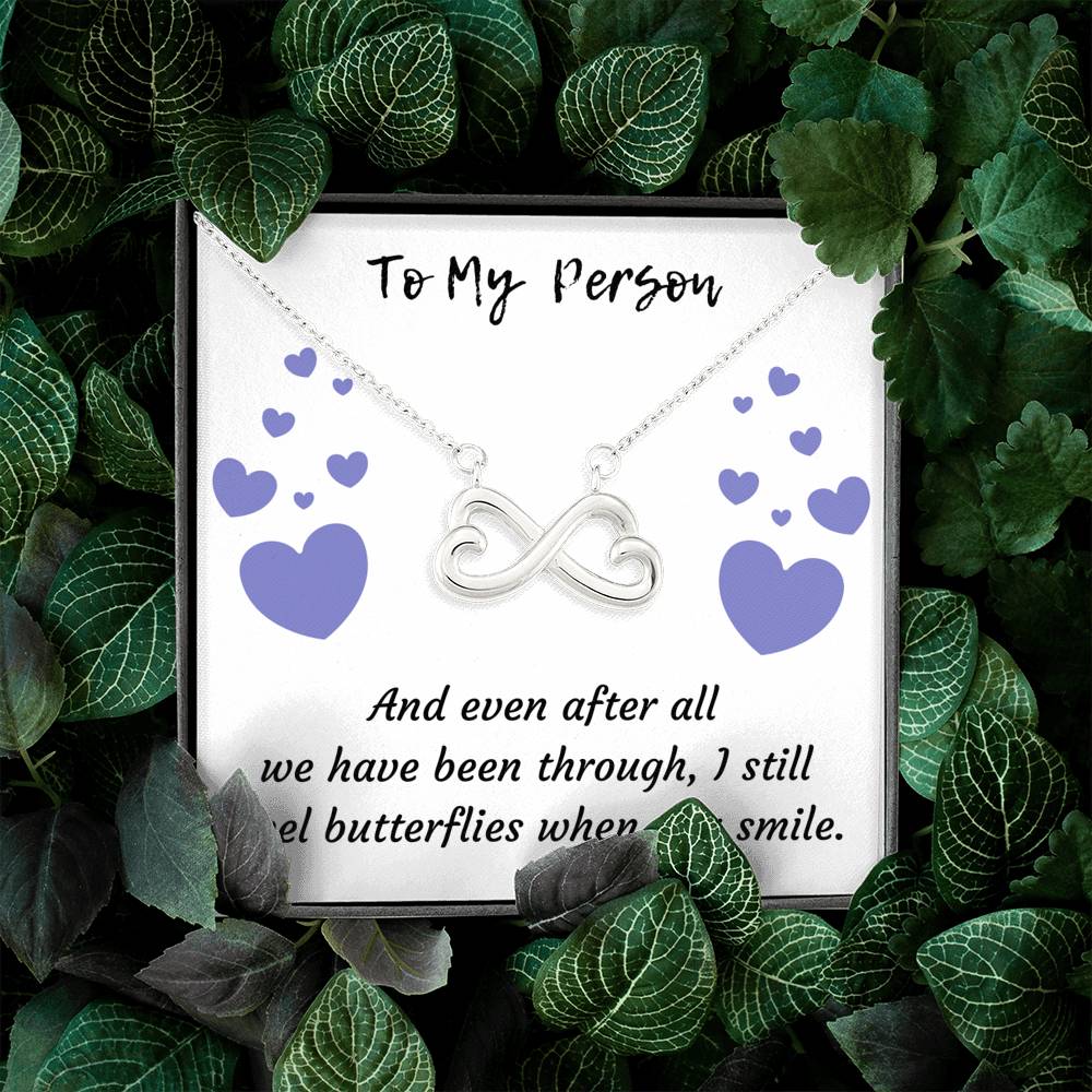 TO MY PERSON INFINITY NECKLACE | MESSAGE CARD | GIFT BOX - ON CLOUD NINE GIFTS