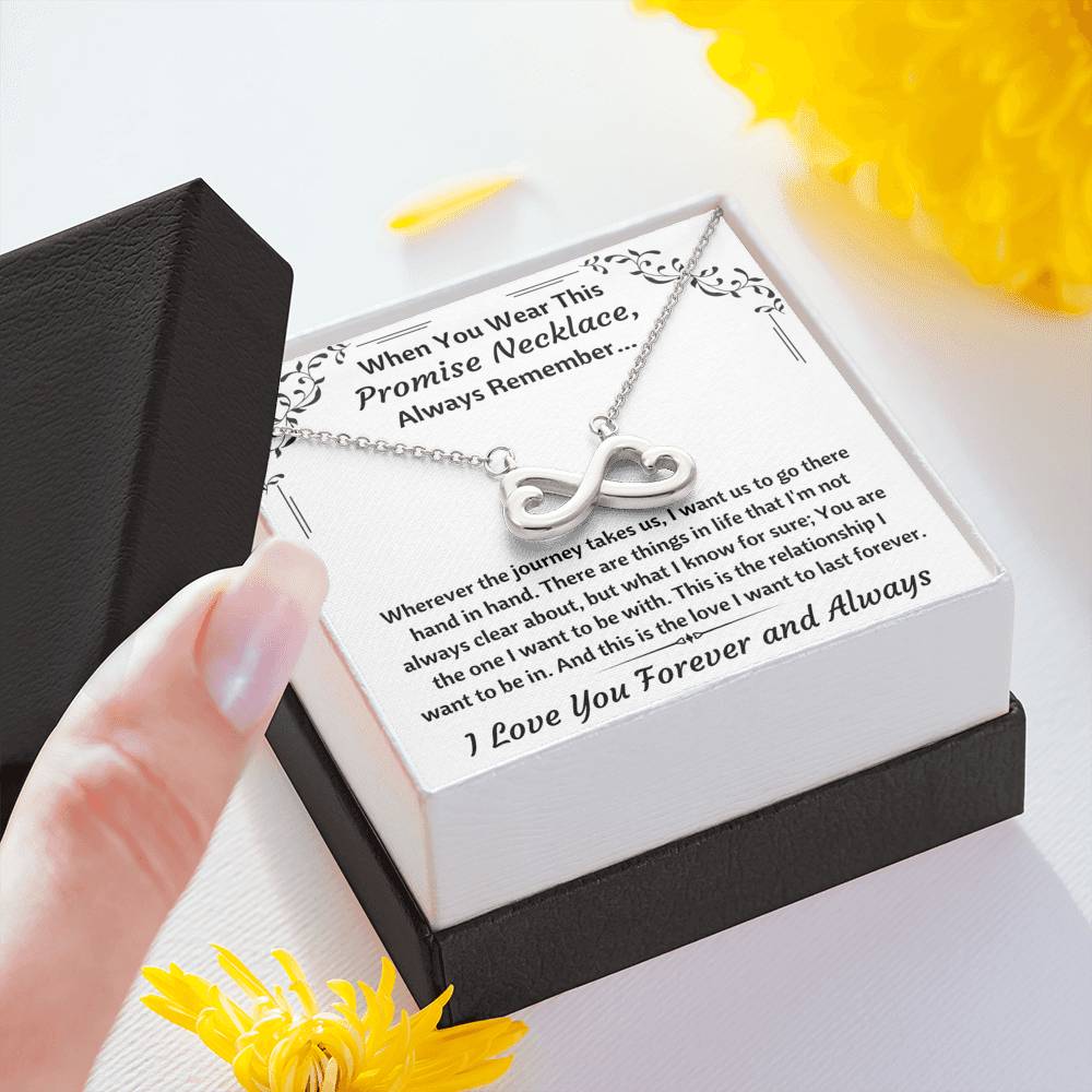 TO MY LOVE "PROMISE NECKLACE" INFINITY NECKLACE GIFT SET - ON CLOUD NINE GIFTS