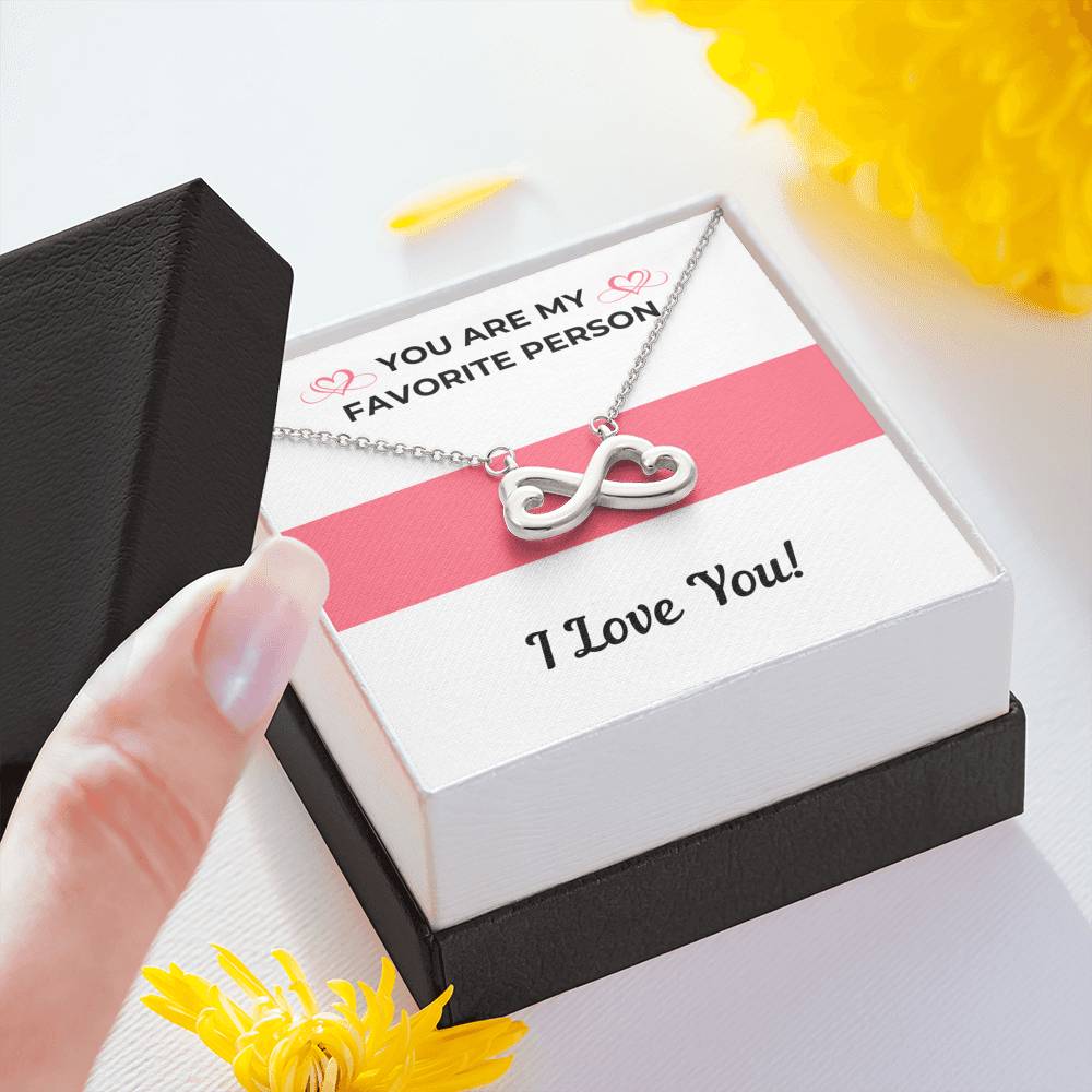FAVORITE PERSON INFINITY NECKLACE - ON CLOUD NINE GIFTS