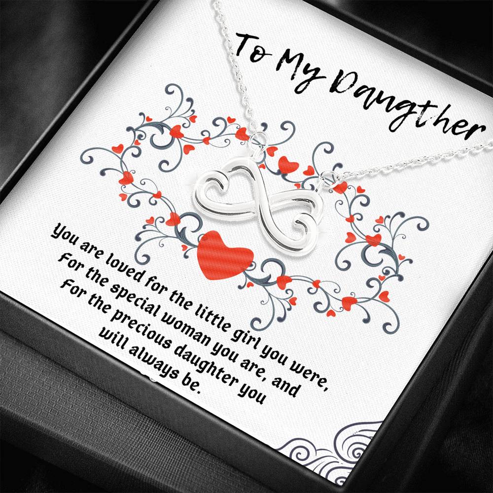 TO MY DAUGHTER INFINITY NECKLACE | MESSAGE CARD | GIFT BOX - ON CLOUD NINE GIFTS