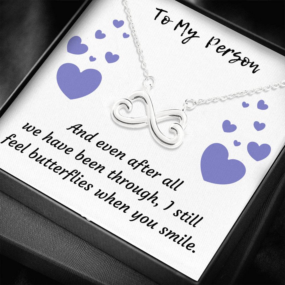 TO MY PERSON INFINITY NECKLACE | MESSAGE CARD | GIFT BOX - ON CLOUD NINE GIFTS