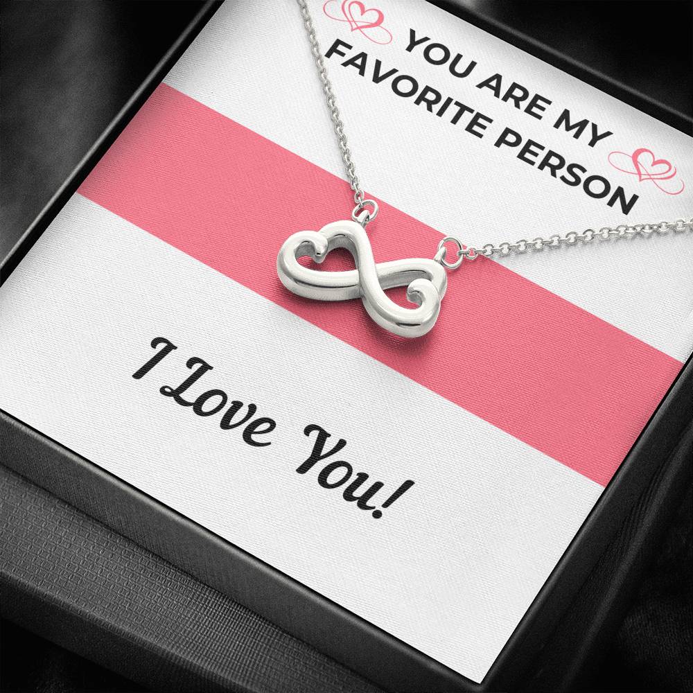 FAVORITE PERSON INFINITY NECKLACE - ON CLOUD NINE GIFTS