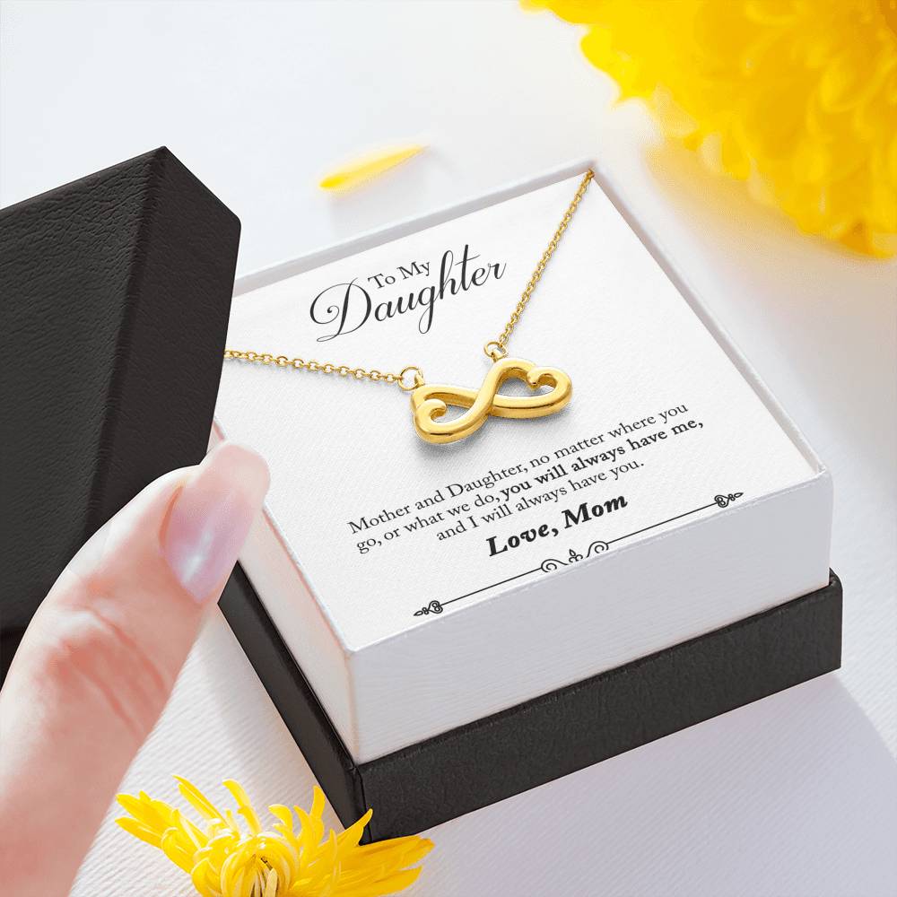 TO MY DAUGHTER "HAVE YOU - SO" INFINITY NECKLACE GIFT SET - ON CLOUD NINE GIFTS