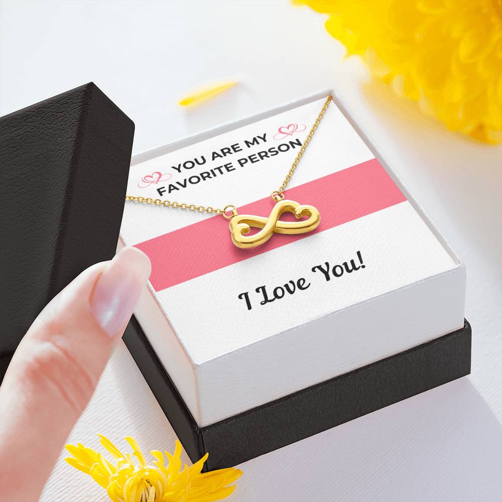 FAVORITE PERSON INFINITY NECKLACE - ON CLOUD NINE GIFTS