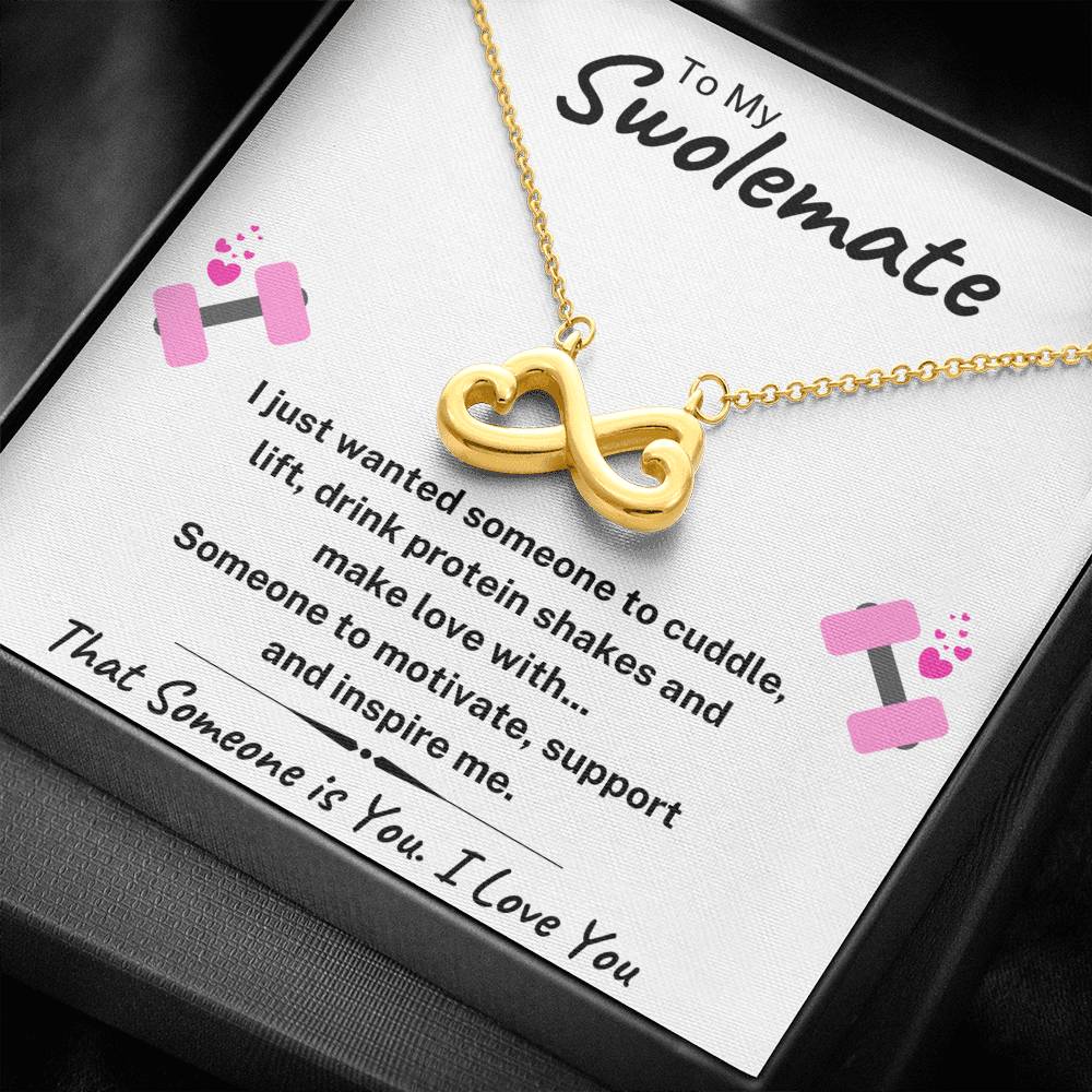 TO MY SWOLEMATE "SOMEONE TO" INFINITY NECKLACE GIFT SET - ON CLOUD NINE GIFTS
