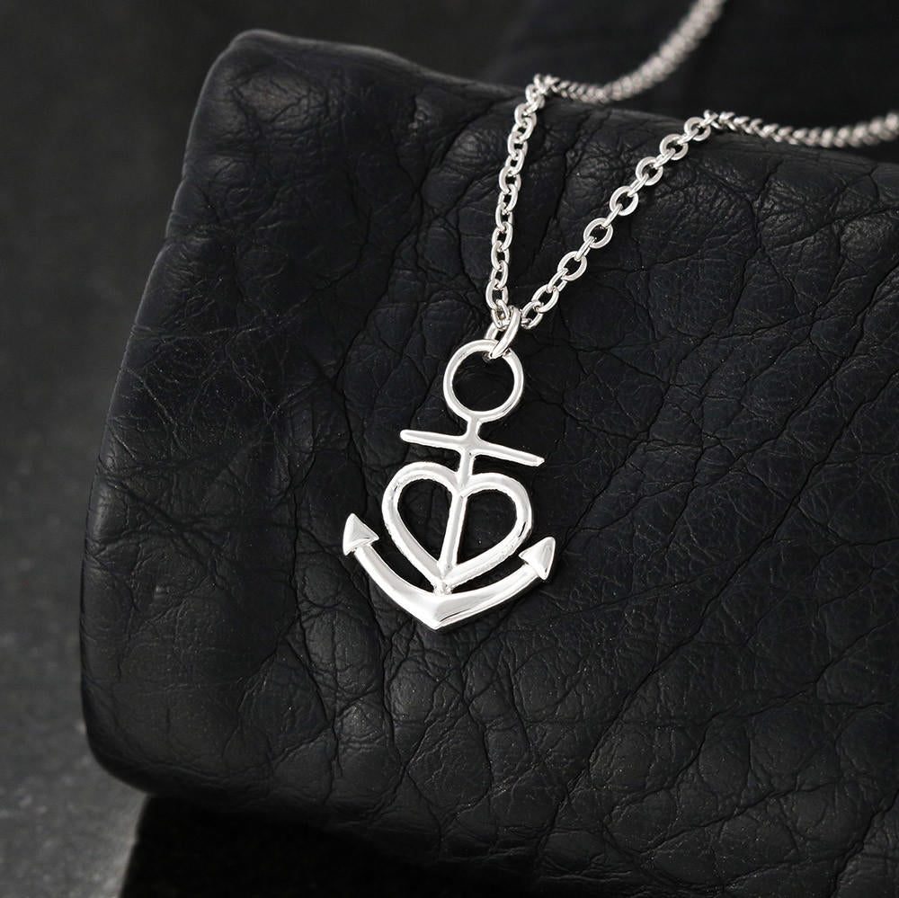 PARA MI ESPOSITA ANCHOR NECKLACE | WIFE SPANISH MESSAGE CARD | GIFT BOX - ON CLOUD NINE GIFTS