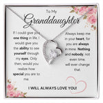 Gifts for adult granddaughter from grandmother and grandpa graduation birthday present Interlocking Necklace with Message Card and Gift Box - ON CLOUD NINE GIFTS