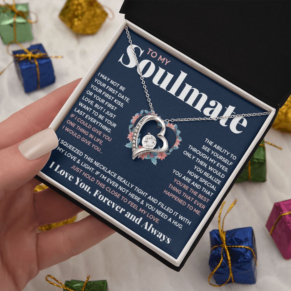 couples necklace to my wife birthday love gifts gift for girlfriend to my soulmate necklace for women gift ideas womens jewelry - ON CLOUD NINE GIFTS