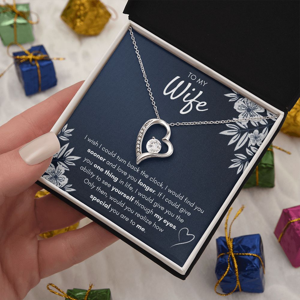 Gift For My Best Wife Ever, Gifts For Wife Birthday Gifts From Husband Necklace Valentines Day Find You Sooner Jewelry Box Pendant Personalized Custom Made Romantic - ON CLOUD NINE GIFTS