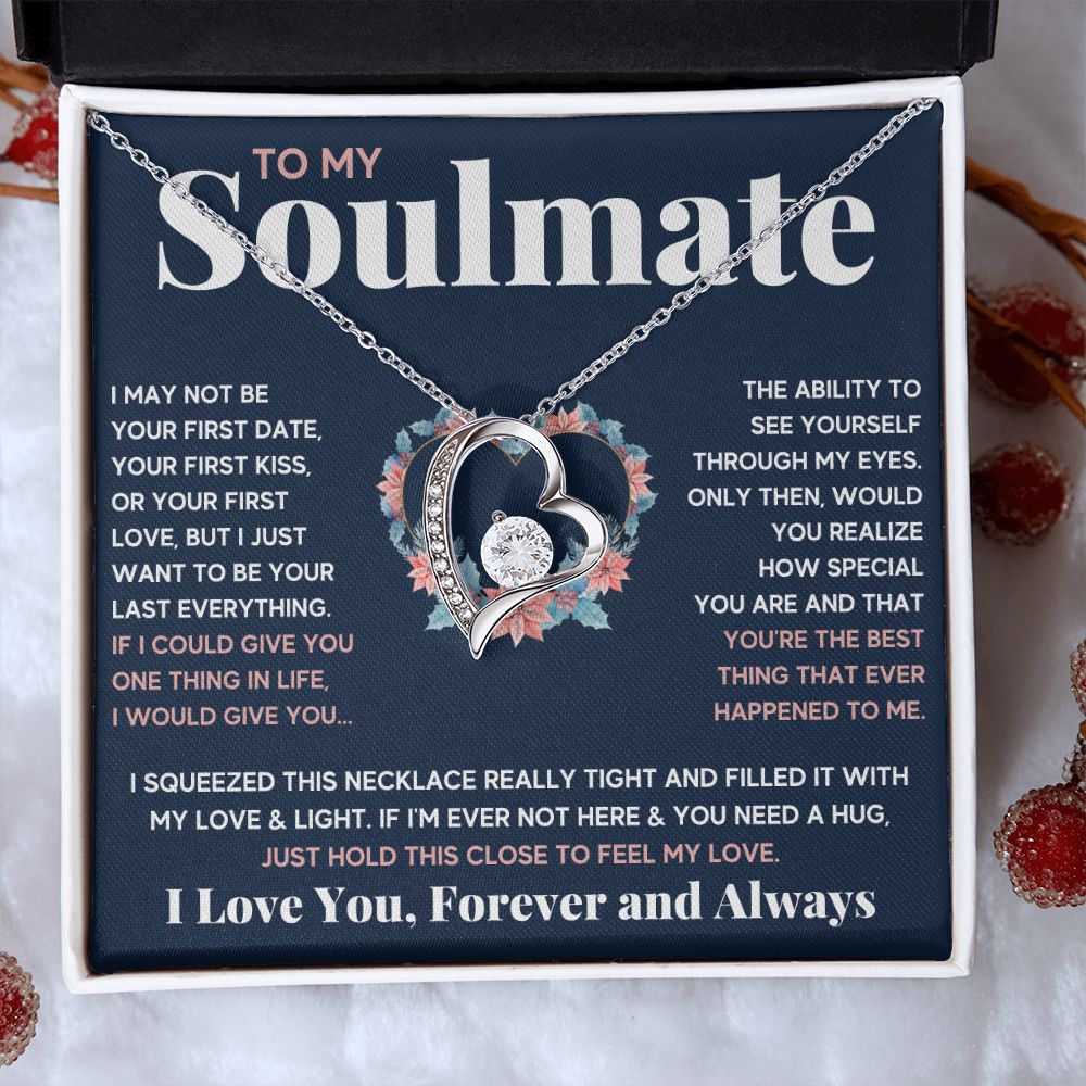couples necklace to my wife birthday love gifts gift for girlfriend to my soulmate necklace for women gift ideas womens jewelry - ON CLOUD NINE GIFTS