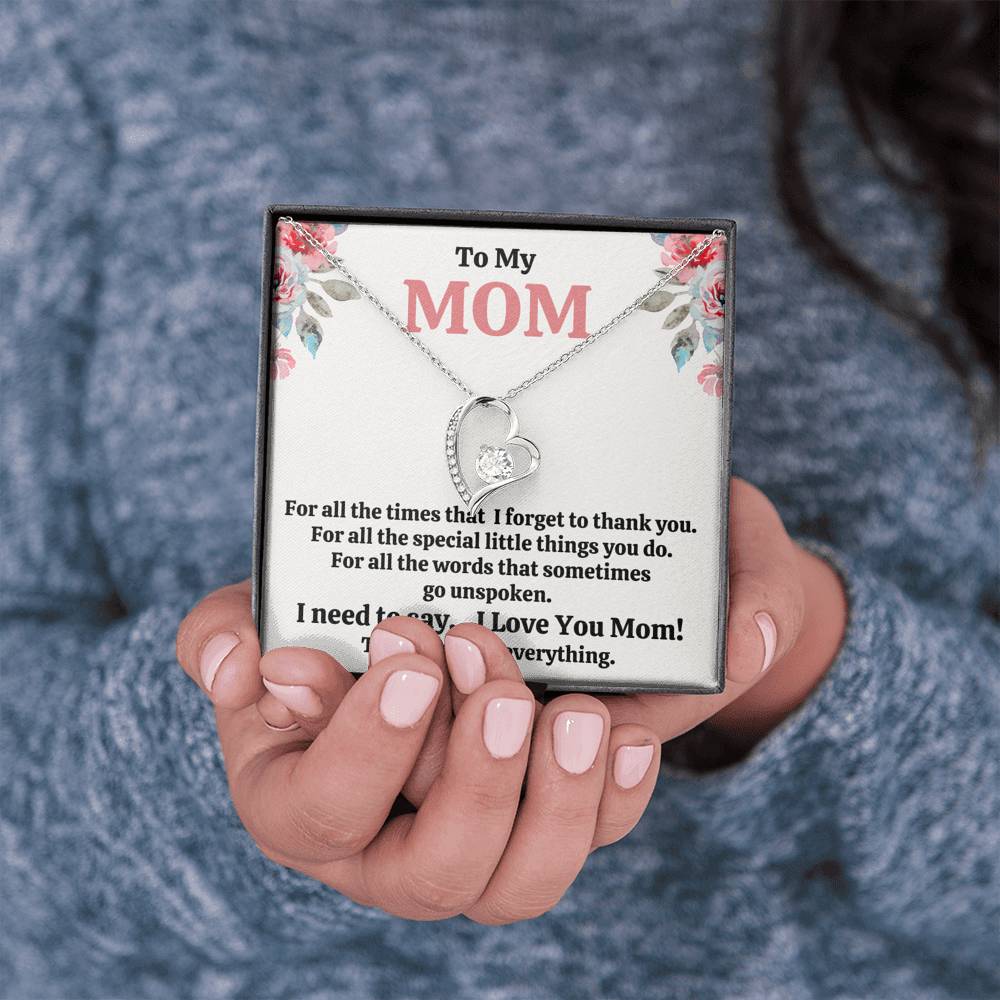 TO MY MOM "FOR ALL" FOREVER LOVE NECKLACE GIFT SET - ON CLOUD NINE GIFTS