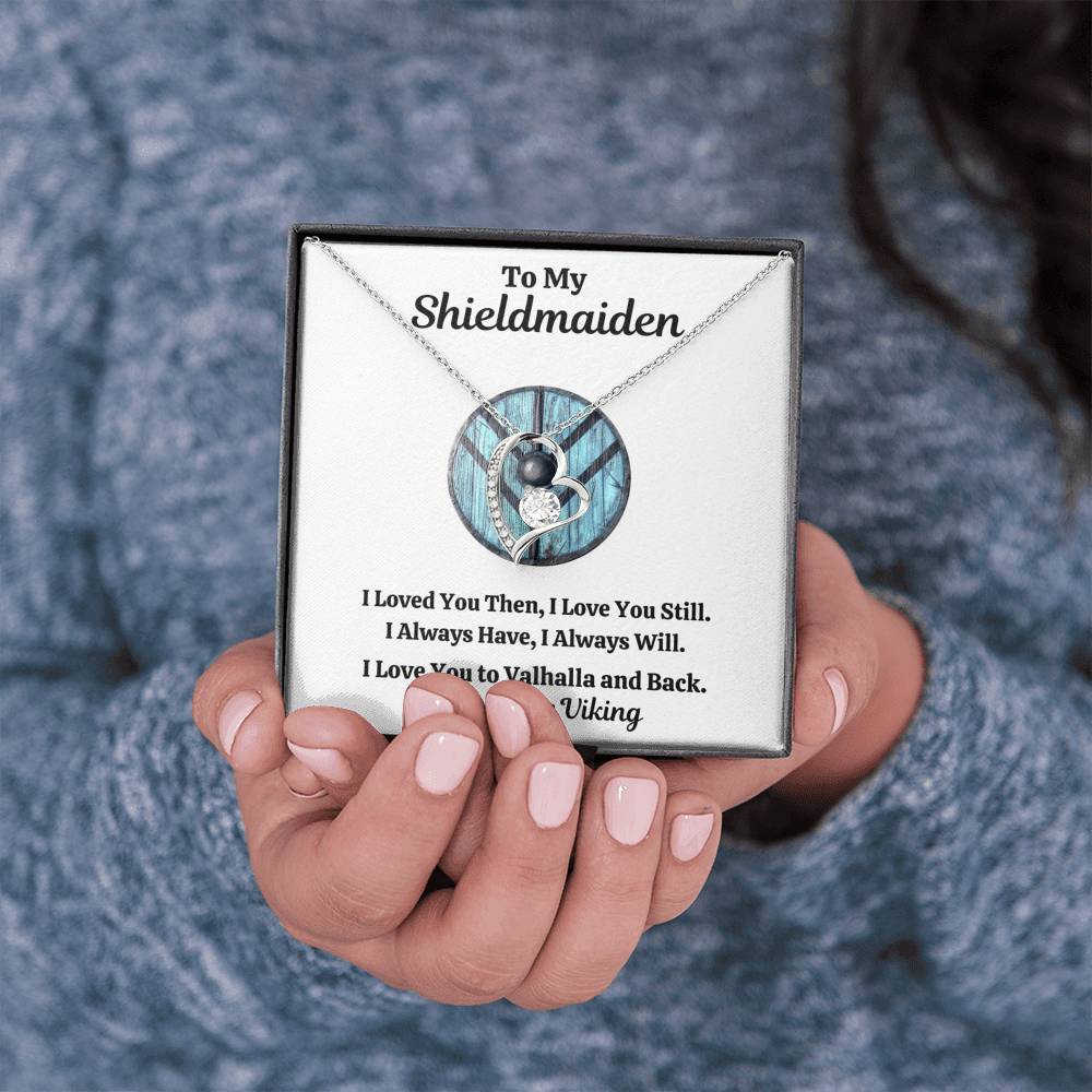 TO MY SHIELDMAIDEN "ALWAYS WILL - BLUE" FOREVER LOVE NECKLACE GIFT SET - ON CLOUD NINE GIFTS