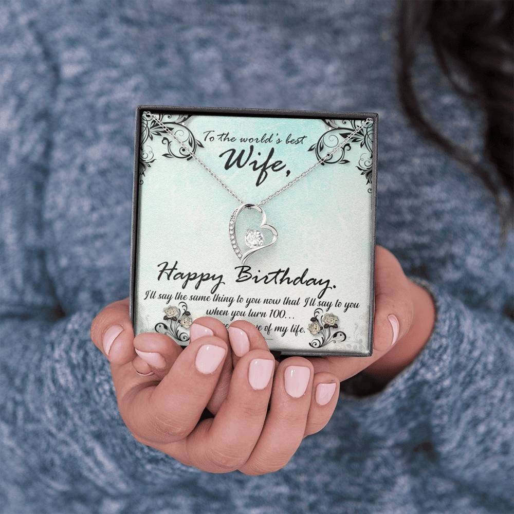 TO MY WIFE "HUNDRED" FOREVER LOVE NECKLACE GIFT SET - ON CLOUD NINE GIFTS