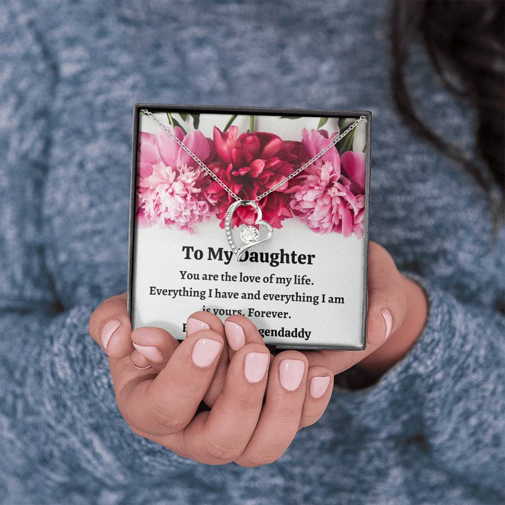 TO MY DAUGHTER "FROM, YOUR LEGENDADDY" FOREVER LOVE NECKLACE GIFT SET - ON CLOUD NINE GIFTS