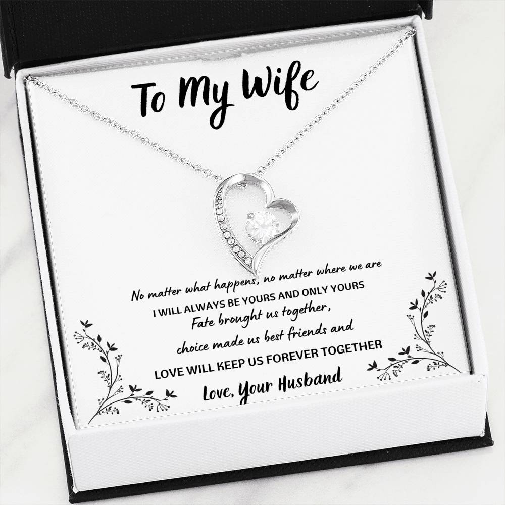 To My Wife "Forever Together" Forever Love Necklace Gift Set - ON CLOUD NINE GIFTS