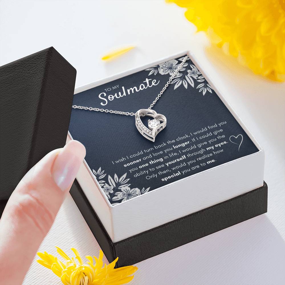 TO MY SOULMATE "FIND YOU SOONER" FOREVER LOVE NECKLACE GIFT SET - ON CLOUD NINE GIFTS