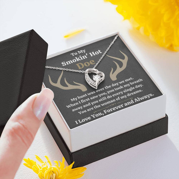 TO MY SMOKIN HOT DOE "DREAMS - DARK" FOREVER LOVE NECKLACE GIFT SET - ON CLOUD NINE GIFTS