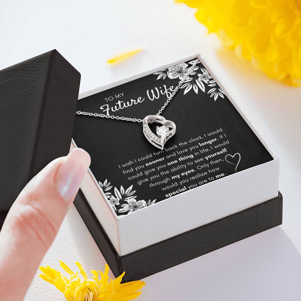 TO MY FUTURE WIFE "FIND YOU SOONER" FOREVER LOVE NECKLACE GIFT SET - ON CLOUD NINE GIFTS