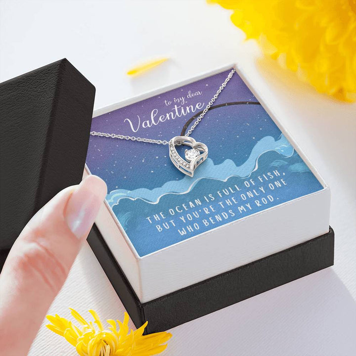 TO MY DEAR VALENTINE "FISH" FOREVER LOVE NECKLACE VALENTINES DAY GIFT SET - ON CLOUD NINE GIFTS