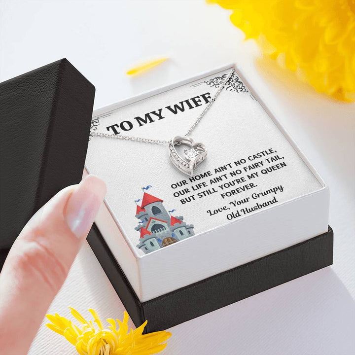TO MY WIFE "CASTLE" FOREVER LOVE NECKLACE GIFT SET - ON CLOUD NINE GIFTS