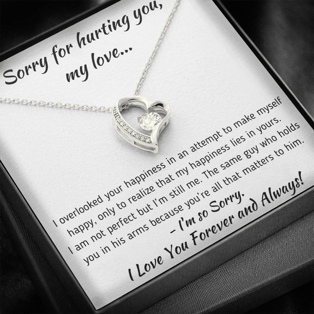TO MY LOVE "HAPPINESS" APOLOGY FOREVER LOVE NECKLACE GIFT SET - ON CLOUD NINE GIFTS