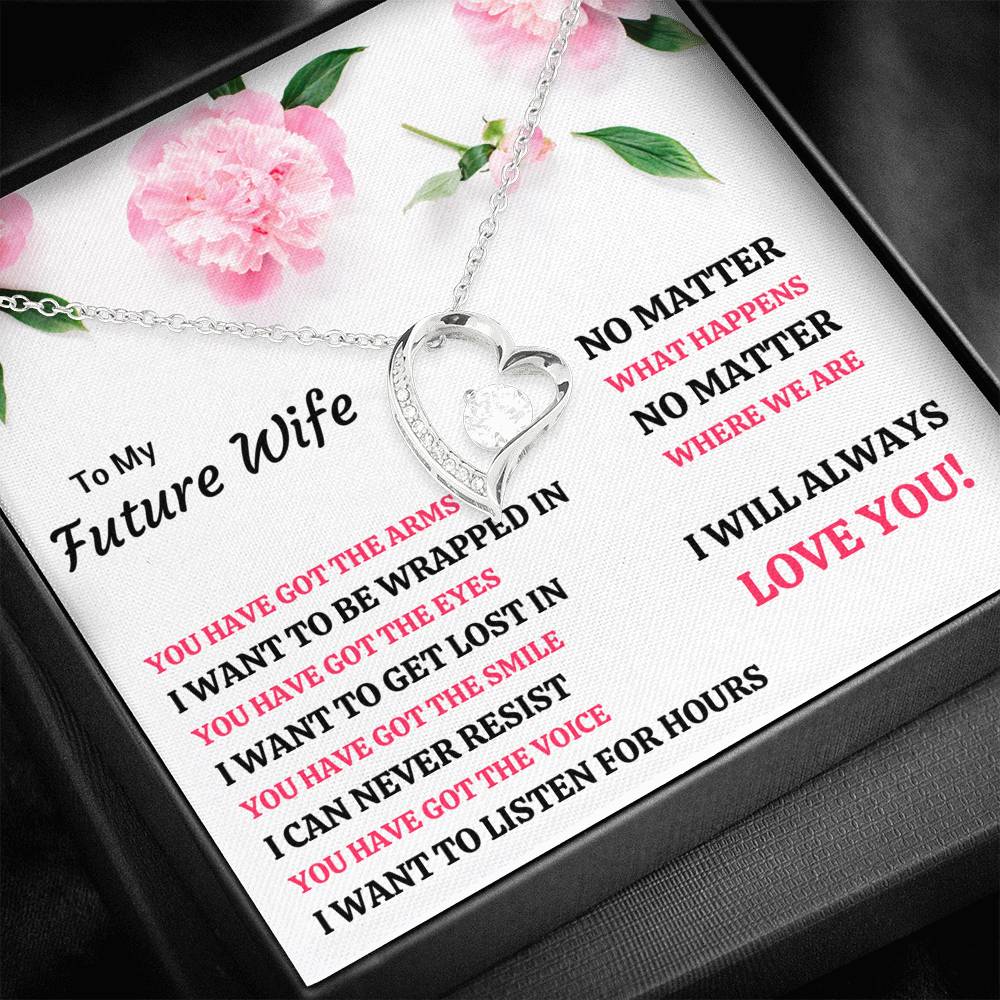 TO MY FUTURE WIFE "YOU HAVE GOT EVERYTHING" FOREVER LOVE NECKLACE GIFT SET - ON CLOUD NINE GIFTS