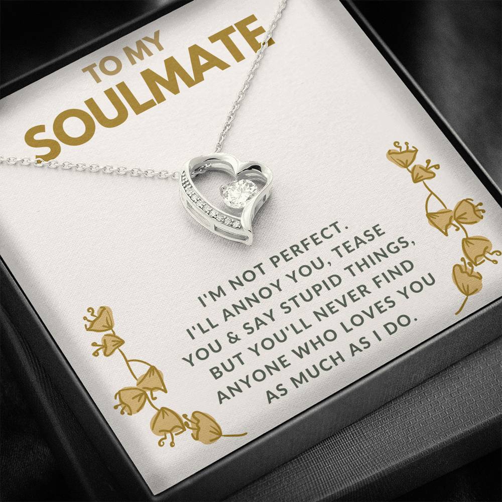 TO MY SOULMATE "TEASE YOU" FOREVER LOVE NECKLACE GIFT SET - ON CLOUD NINE GIFTS
