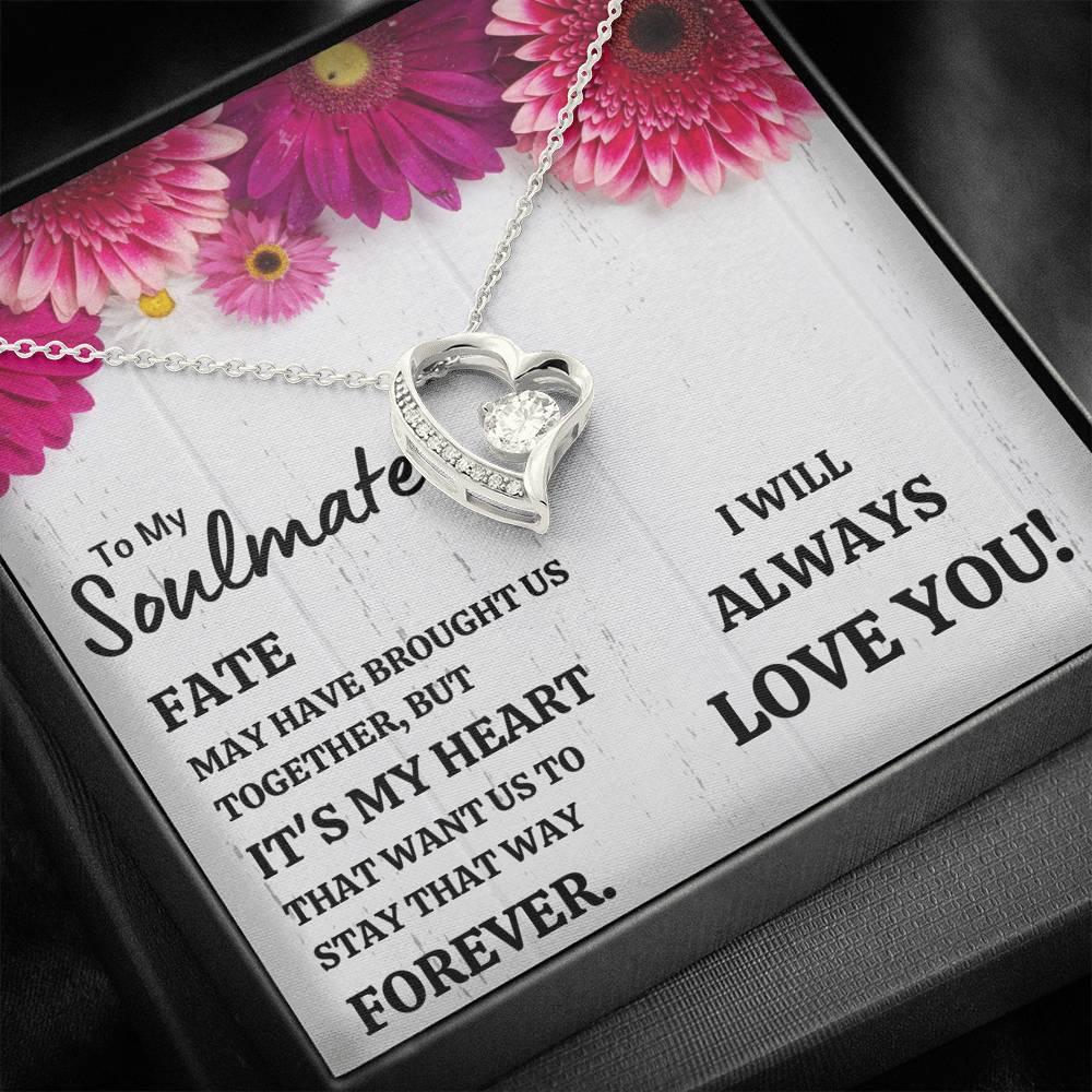 TO MY SOULMATE "IT'S MY HEART" FOREVER LOVE NECKLACE GIFT SET - ON CLOUD NINE GIFTS