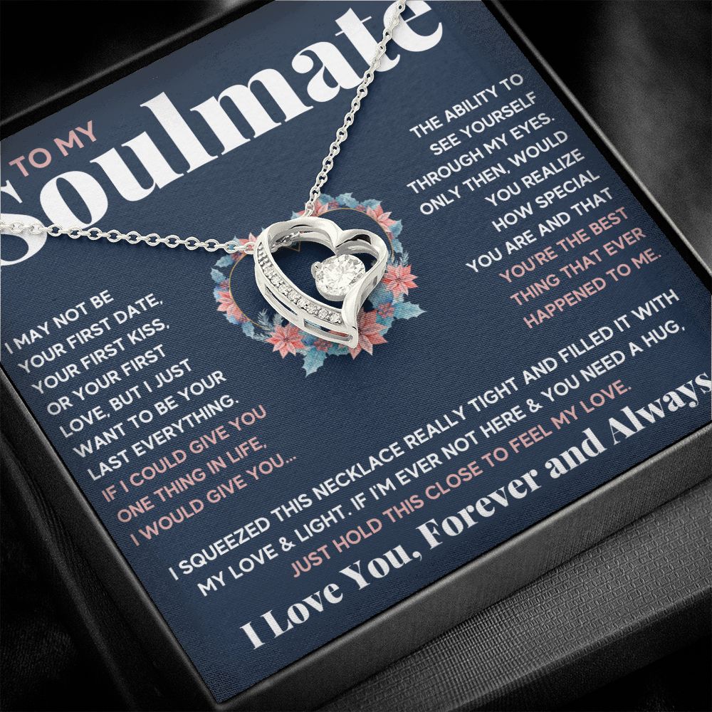 couples necklace to my wife birthday love gifts gift for girlfriend to my soulmate necklace for women gift ideas womens jewelry - ON CLOUD NINE GIFTS