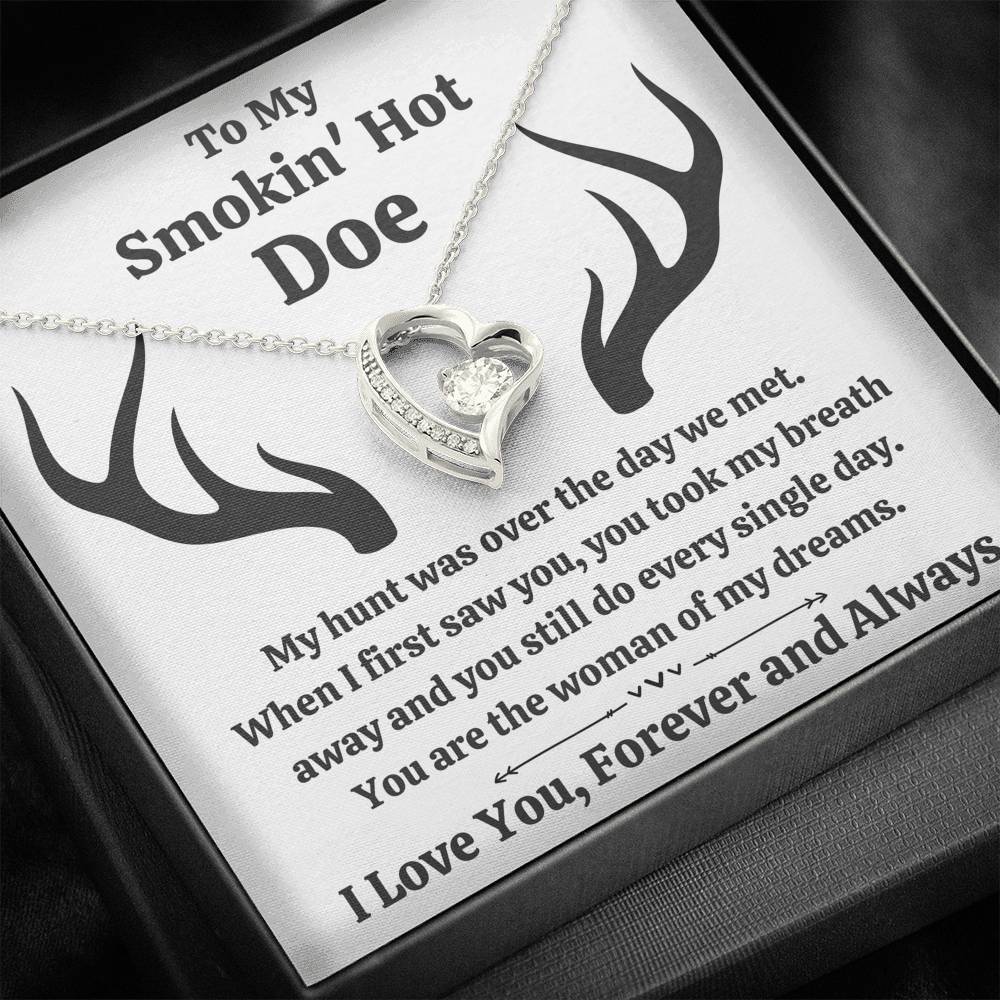 TO MY SMOKIN HOT DOE "DREAMS" FOREVER LOVE NECKLACE GIFT SET - ON CLOUD NINE GIFTS