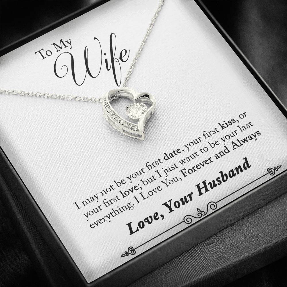 TO MY WIFE "LAST EVERYTHING - SO" FOREVER LOVE NECKLACE GIFT SET - ON CLOUD NINE GIFTS
