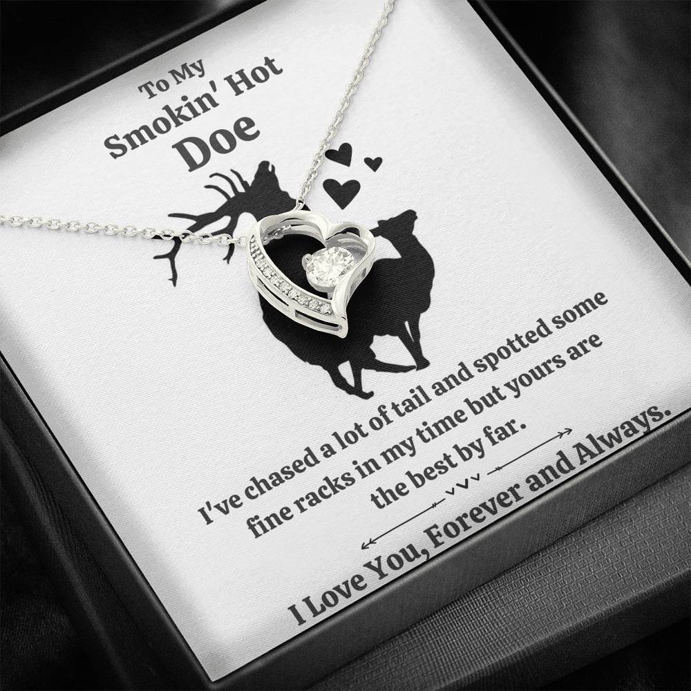 TO MY SMOKIN HOT DOE "TAIL" FOREVER LOVE NECKLACE GIFT SET - ON CLOUD NINE GIFTS