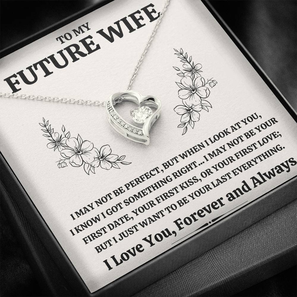 TO MY FUTURE WIFE "SOMETHING RIGHT" FOREVER LOVE NECKLACE GIFT SET - ON CLOUD NINE GIFTS