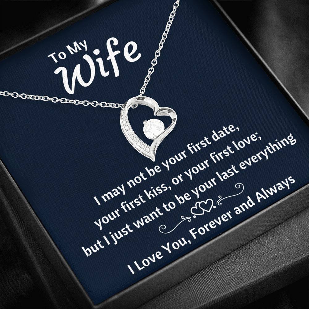 TO MY WIFE "YOUR LAST EVERYTHING" FOREVER LOVE NECKLACE GIFT SET - ON CLOUD NINE GIFTS