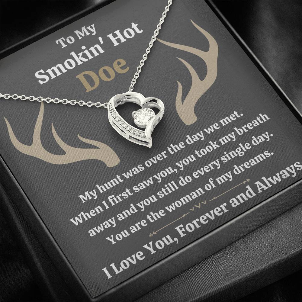 TO MY SMOKIN HOT DOE "DREAMS - DARK" FOREVER LOVE NECKLACE GIFT SET - ON CLOUD NINE GIFTS