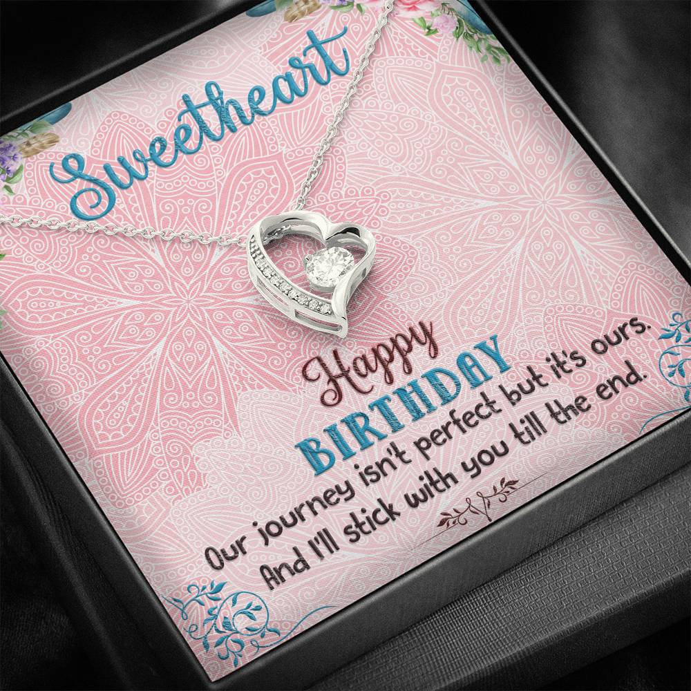 TO MY SWEETHEART "OUR JOURNEY" FOREVER LOVE NECKLACE BIRTHDAY GIFT SET - ON CLOUD NINE GIFTS