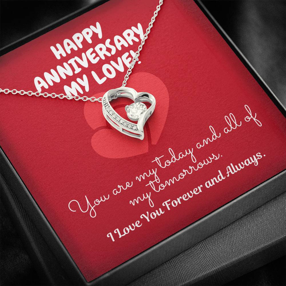 TO MY LOVE "TOMORROW" FOREVER LOVE NECKLACE ANNIVERSARY GIFT SET - ON CLOUD NINE GIFTS