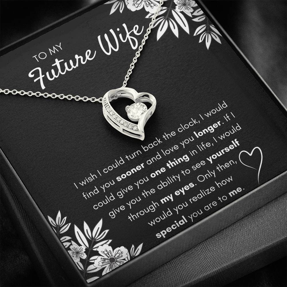 TO MY FUTURE WIFE "FIND YOU SOONER" FOREVER LOVE NECKLACE GIFT SET - ON CLOUD NINE GIFTS