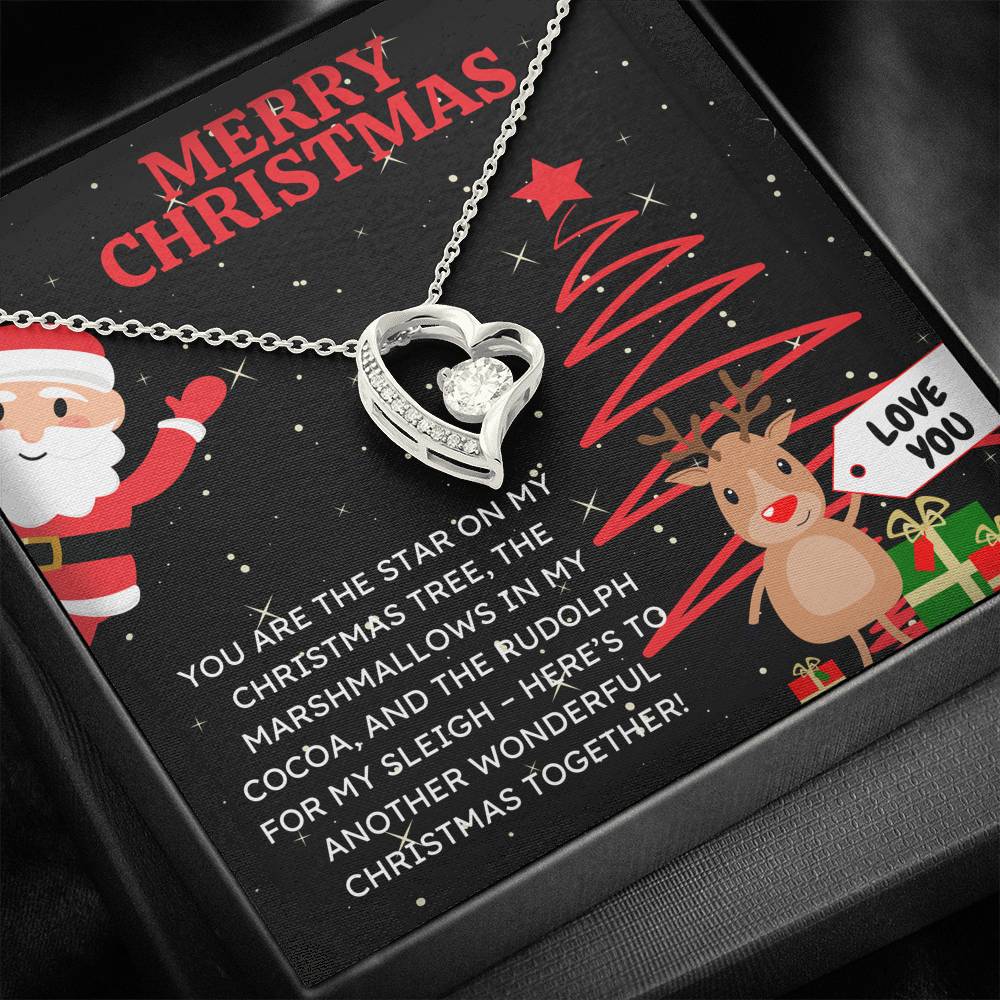 MERRY CHRISTMAS "SANTA CLAUS" FOREVER LOVE NECKLACE GIFT SET - ON CLOUD NINE GIFTS