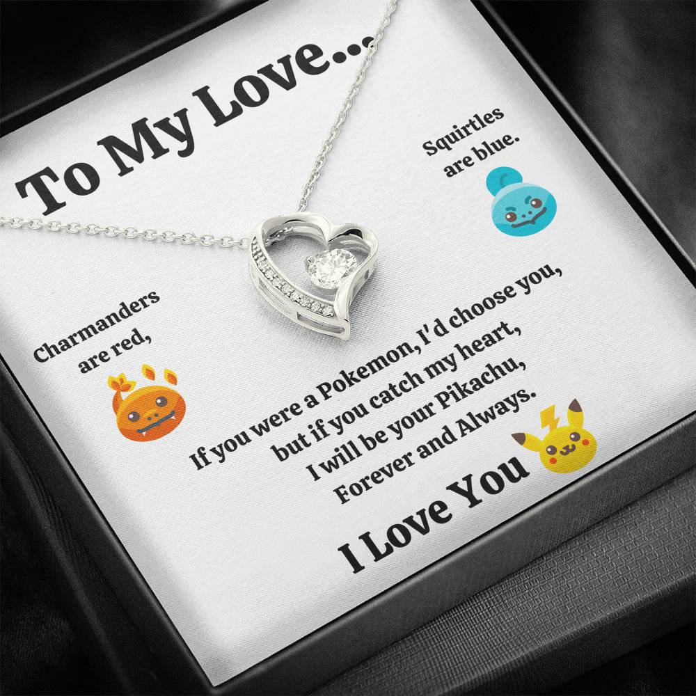 TO MY LOVE "CATCH MY HEART" FOREVER LOVE NECKLACE GIFT SET - ON CLOUD NINE GIFTS