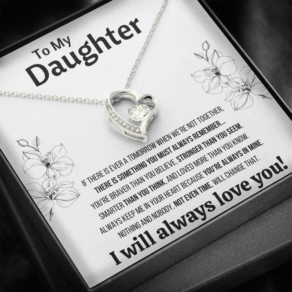 TO MY DAUGHTER "NOT EVEN TIME" FOREVER LOVE NECKLACE GIFT SET - ON CLOUD NINE GIFTS