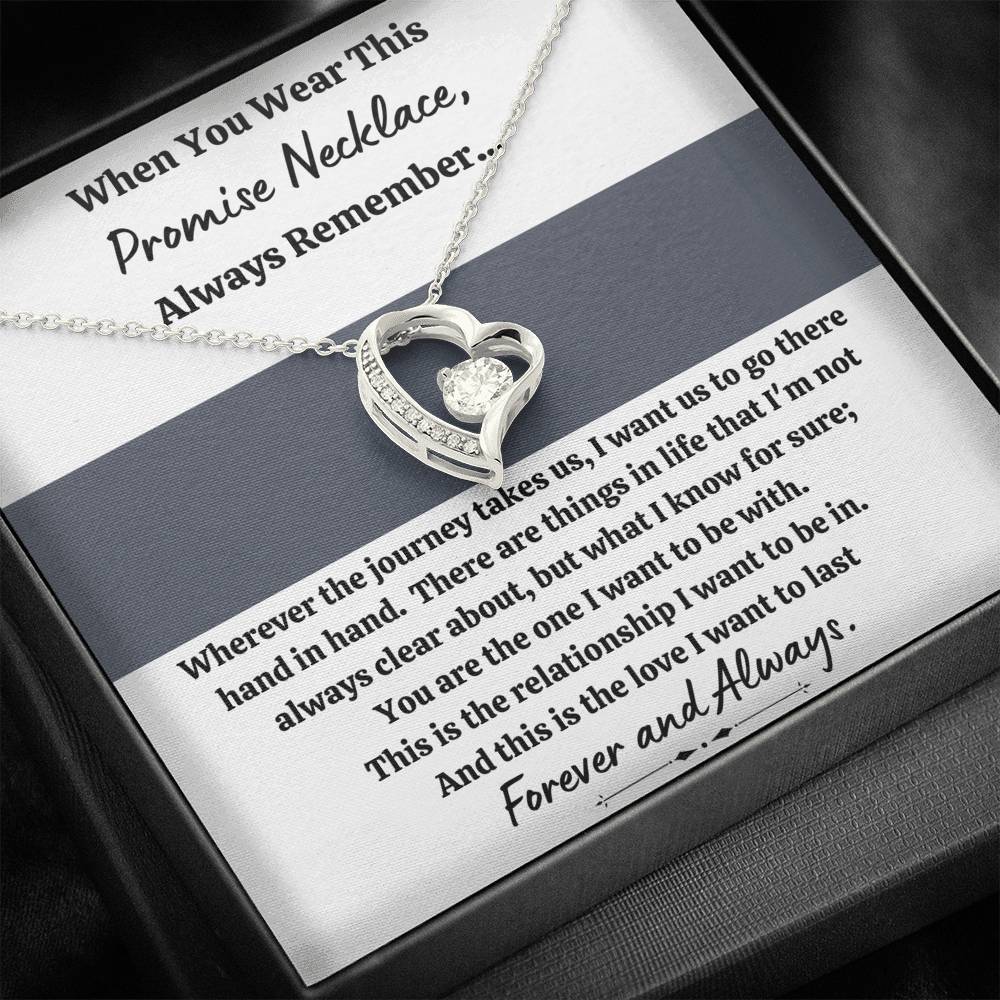 TO MY LOVE "PROMISE NECKLACE - GREY" FOREVER LOVE NECKLACE GIFT SET - ON CLOUD NINE GIFTS