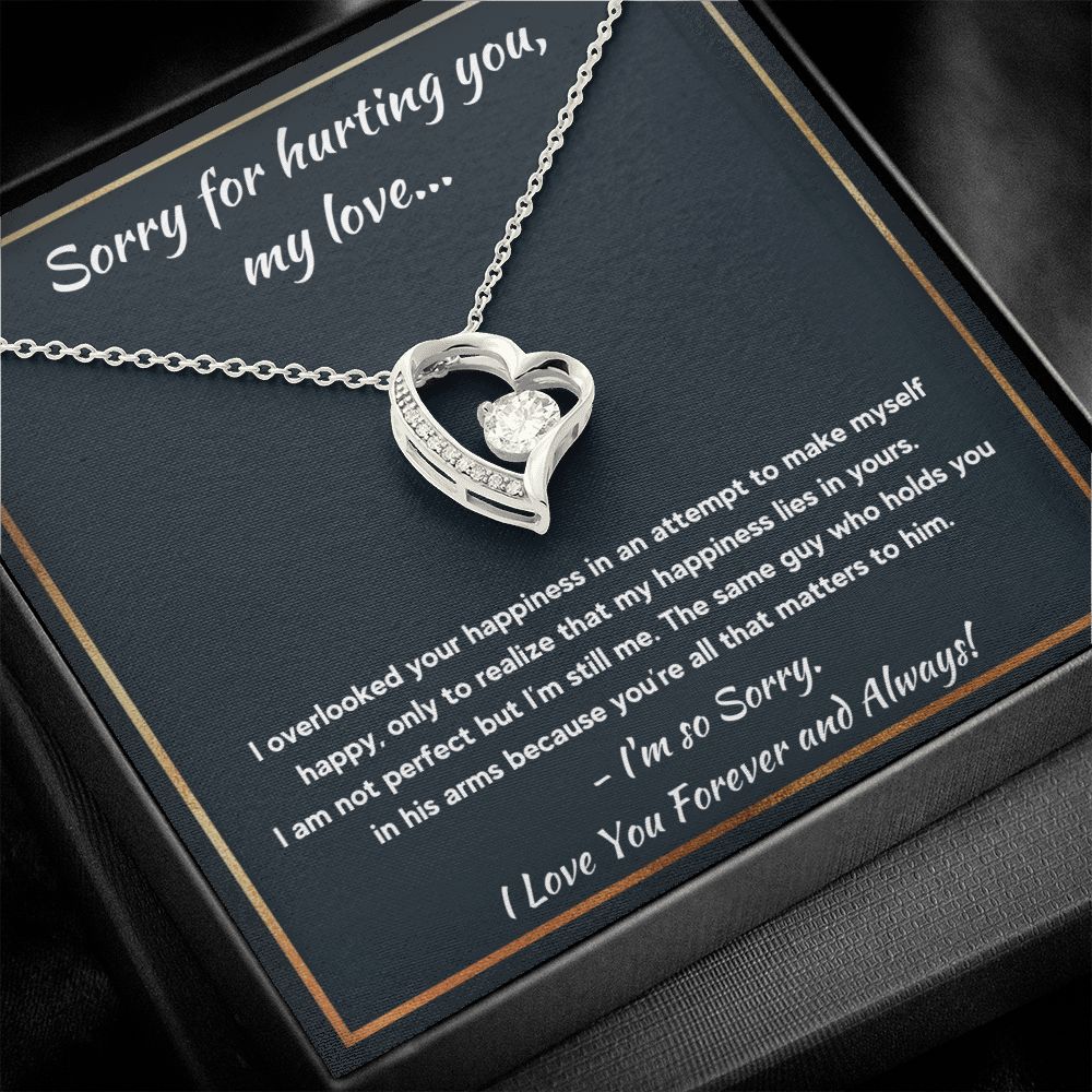 im sorry gifts for her gift card for women apology gifts for her please forgive me jewerly im sorry card apology card i love you necklace - ON CLOUD NINE GIFTS