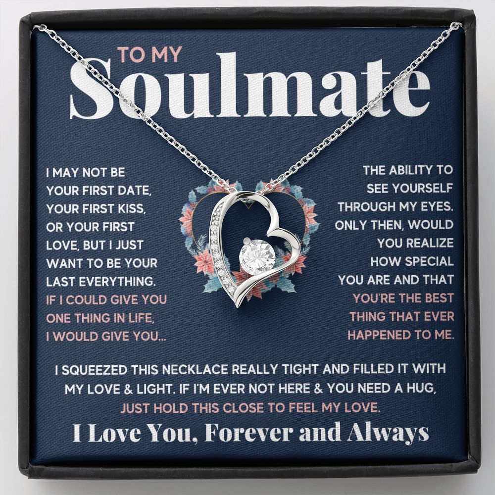 couples necklace to my wife birthday love gifts gift for girlfriend to my soulmate necklace for women gift ideas womens jewelry - ON CLOUD NINE GIFTS
