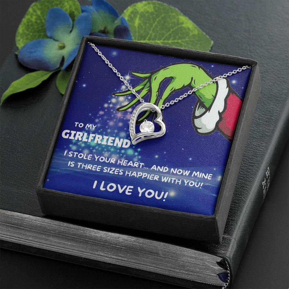 TO MY GIRLFRIEND THREE SIZES HAPPIER FOREVER LOVE NECKLACE GIFT SET - ON CLOUD NINE GIFTS