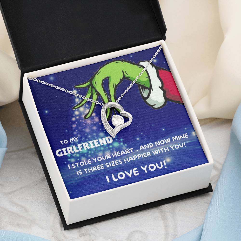 TO MY GIRLFRIEND THREE SIZES HAPPIER FOREVER LOVE NECKLACE GIFT SET - ON CLOUD NINE GIFTS