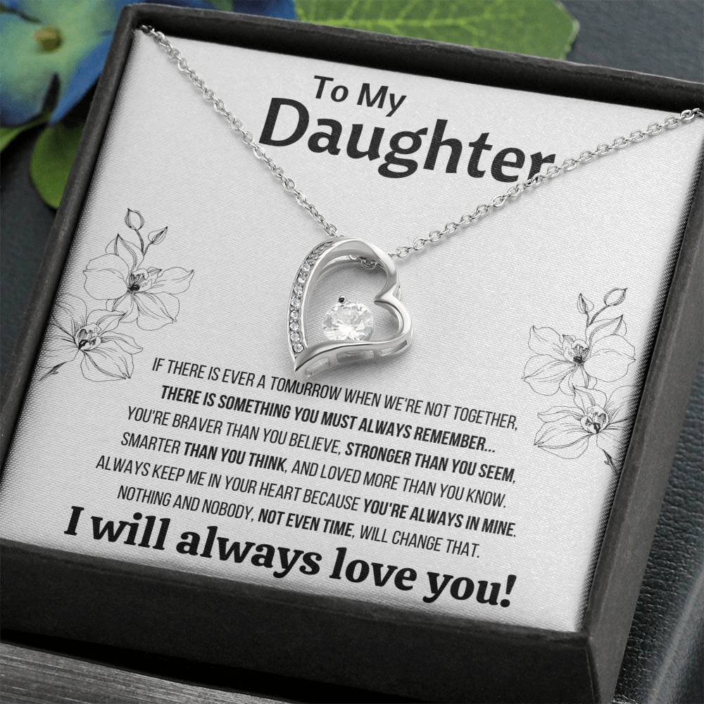 TO MY DAUGHTER "NOT EVEN TIME" FOREVER LOVE NECKLACE GIFT SET - ON CLOUD NINE GIFTS