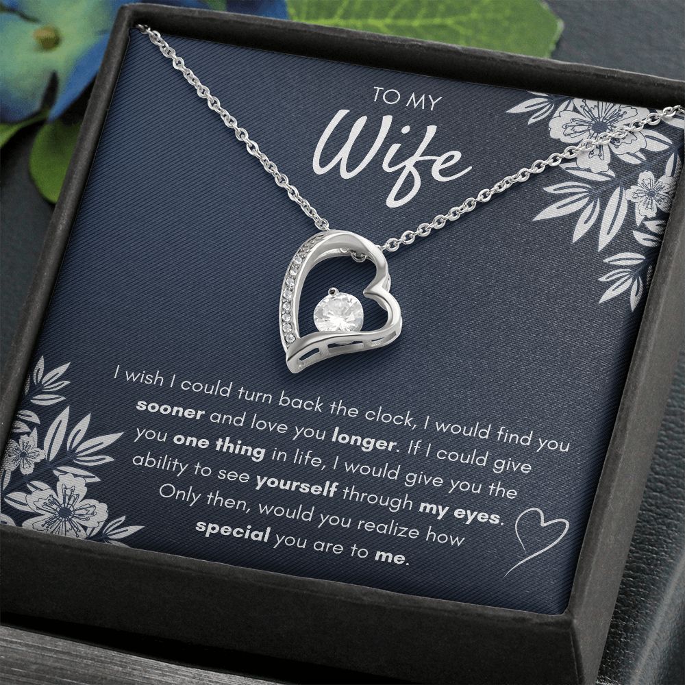 Gift For My Best Wife Ever, Gifts For Wife Birthday Gifts From Husband Necklace Valentines Day Find You Sooner Jewelry Box Pendant Personalized Custom Made Romantic - ON CLOUD NINE GIFTS