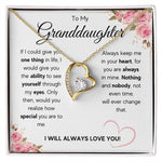 Gifts for adult granddaughter from grandmother and grandpa graduation birthday present Interlocking Necklace with Message Card and Gift Box - ON CLOUD NINE GIFTS